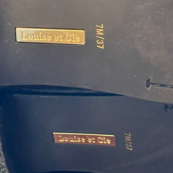 Louise Et Cie Andora OTK Boots Black Leather Stretch Louise et Cie 7M - Picture 12 of 14